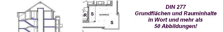 DIN 277 berechnet Grundflächen und Rauminhalte.